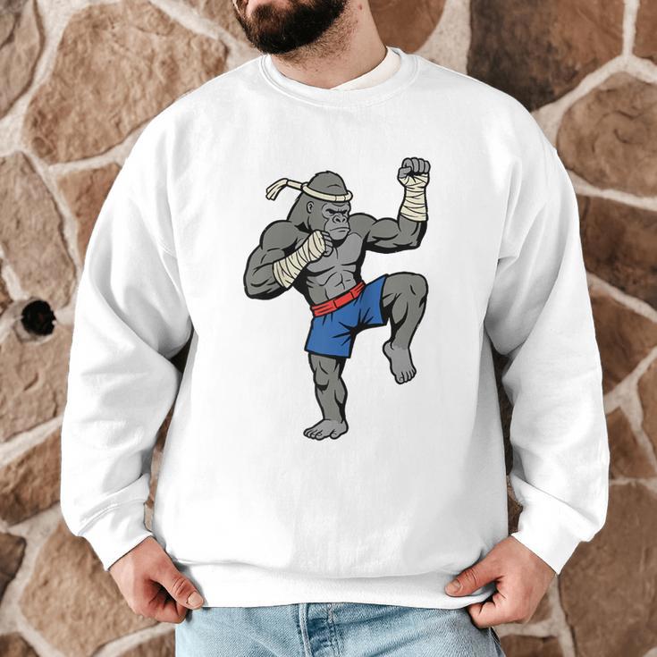Gorilla Muay Thai Combat Sport Fighter Martial Arts 8 Limbs Raglan Baseball Tee Men Graphic Sweatshirt Gorilla Muay Thai Combat Sport Fighter Martial Arts 8 Limbs Raglan Baseball Tee Men Graphic Sweatshirt