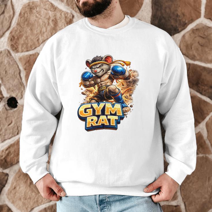Gym Rat Kickboxing Nak Muay Thai Boxing Fighter Men Graphic Sweatshirt