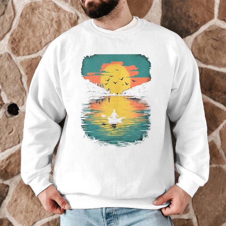 Kayak Kayak Canoe Lake Kayak Canoeing Sleeveless Men Graphic Sweatshirt