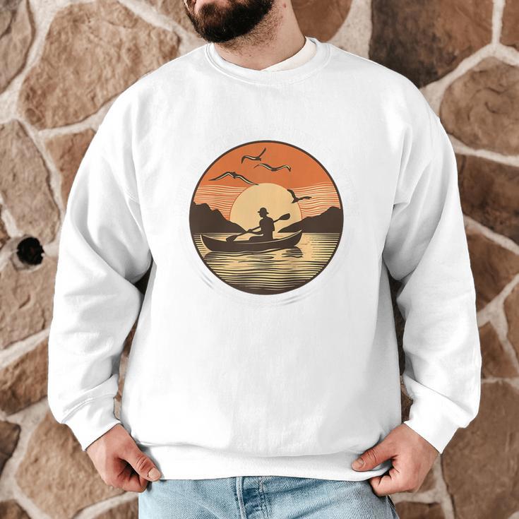 Kayak Kayaker Canoes-Boating Paddle-Life Canadier-Canoe Raglan Baseball Tee Men Graphic Sweatshirt