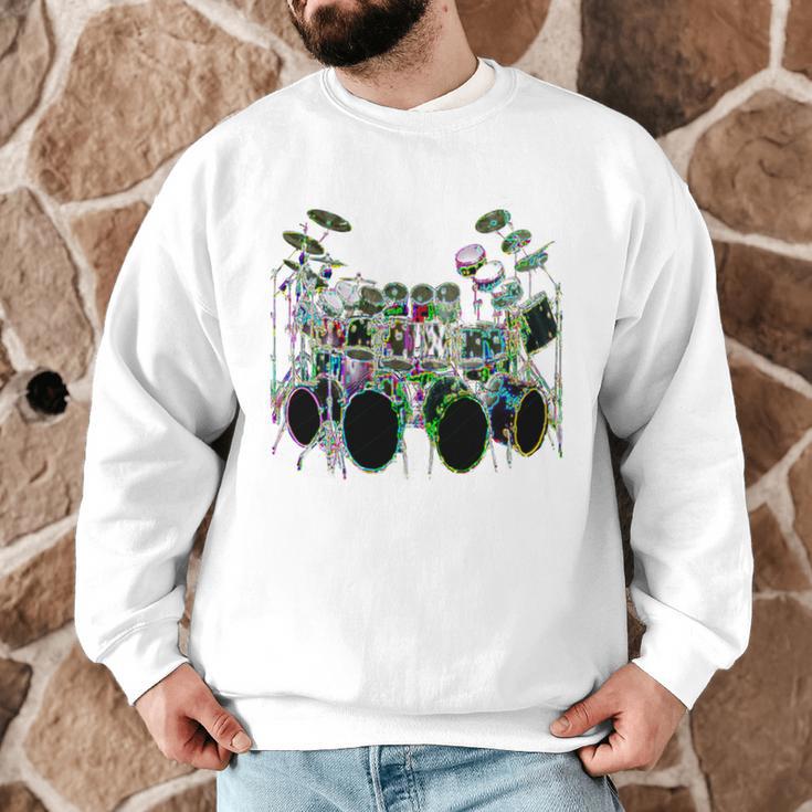 Large Drum Kit With Many Drums Men Graphic Sweatshirt