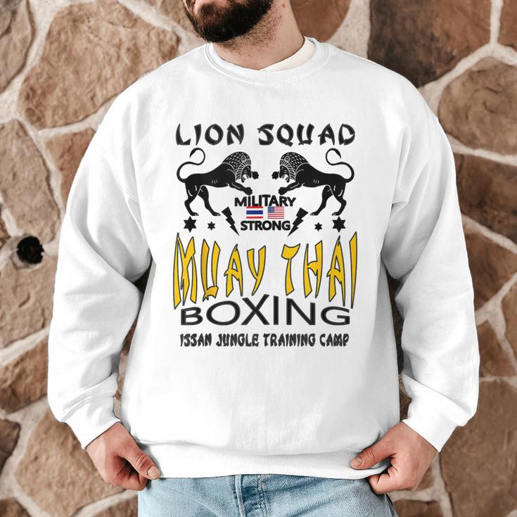 LION SQUAD THAILAND KICKBOXING MUAY THAI MMA TRAINING Men Graphic Sweatshirt