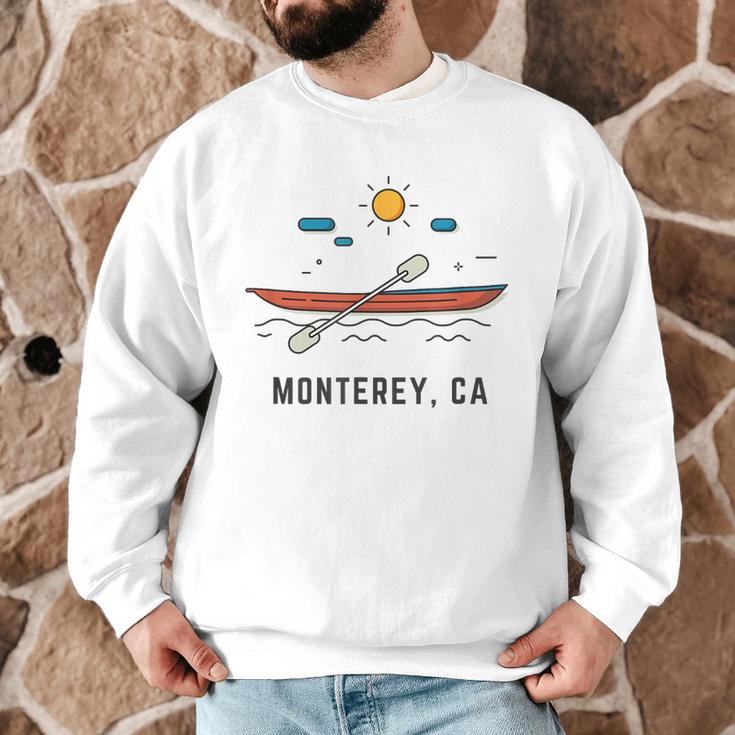 Monterey California Kayak Canoe Paddling Outdoor Men Graphic Sweatshirt