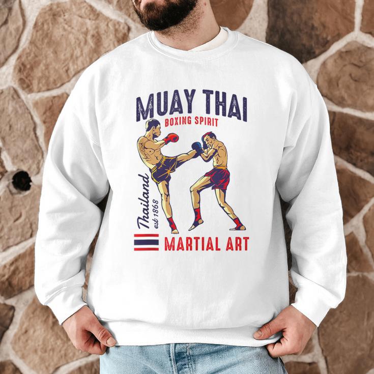 Muay Thai Boxing Spirit Martial Art Men Graphic Sweatshirt Muay Thai Boxing Spirit Martial Art Men Graphic Sweatshirt