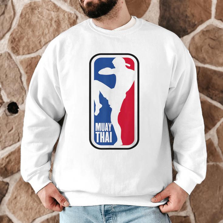 Muay Thai Fighter Retro Kickboxing MMA Training Men Graphic Sweatshirt Muay Thai Fighter Retro Kickboxing MMA Training Men Graphic Sweatshirt