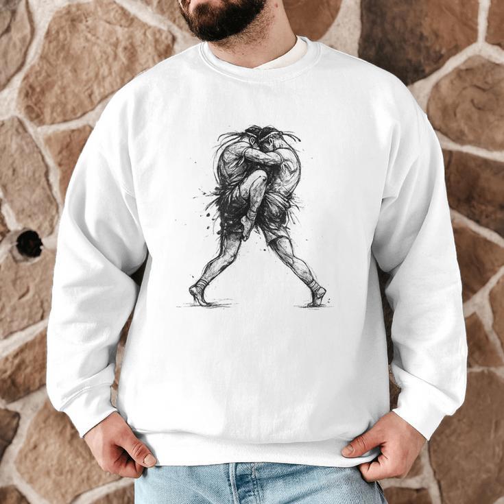 Muay Thai Kickboxing Nak Muay Thai Boxing Fighter Men Graphic Sweatshirt