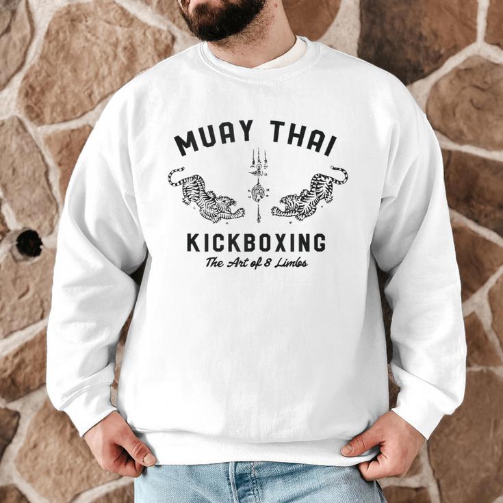 Muay Thai Twin Tigers MMA Warrior Fight Men Graphic Sweatshirt Muay Thai Twin Tigers MMA Warrior Fight Men Graphic Sweatshirt