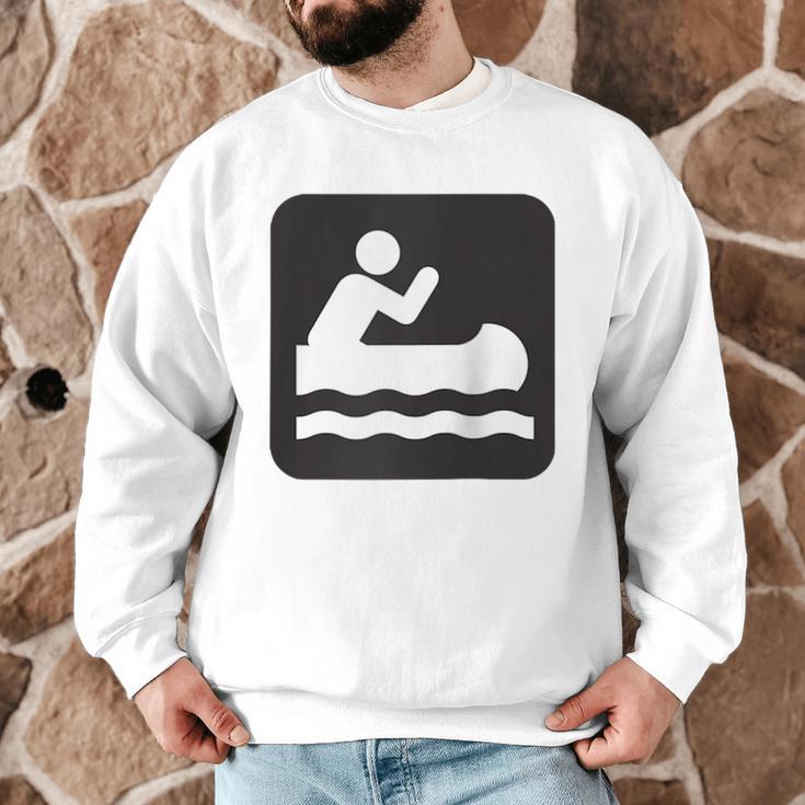 Outdoors Water Sports Canoe Canoeist Raglan Baseball Tee Men Graphic Sweatshirt