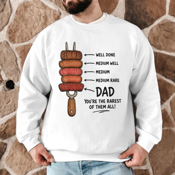 Steak BBQ Dad You'Re The Rarest Of Them All Fathers Day Men Graphic Sweatshirt
