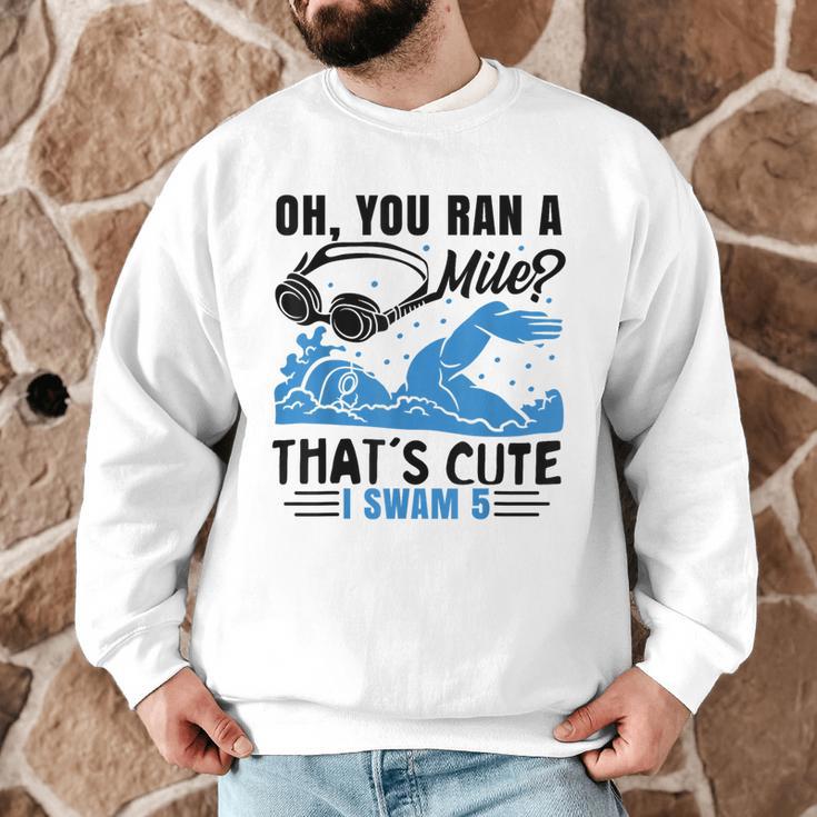 Swimmer Swimming Men Graphic Sweatshirt