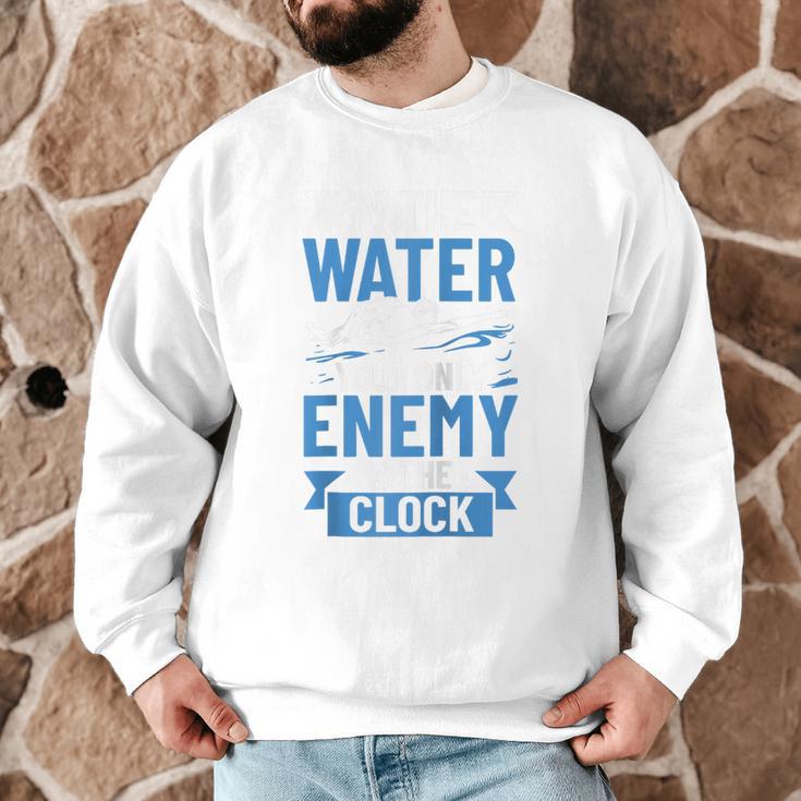 Swimming Enthusiast Swimming Expert Swimming Lover Swimmer Raglan Baseball Tee Men Graphic Sweatshirt