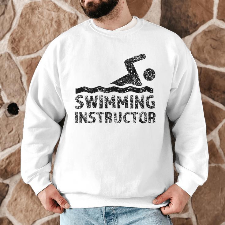 Swimming Instructor Lesson Swim Coach Men Graphic Sweatshirt Swimming Instructor Lesson Swim Coach Men Graphic Sweatshirt