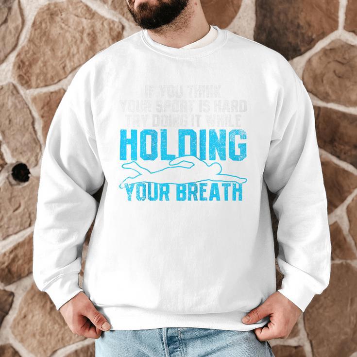 Swimming Swimmer Raglan Baseball Tee Men Graphic Sweatshirt Swimming Swimmer Raglan Baseball Tee Men Graphic Sweatshirt