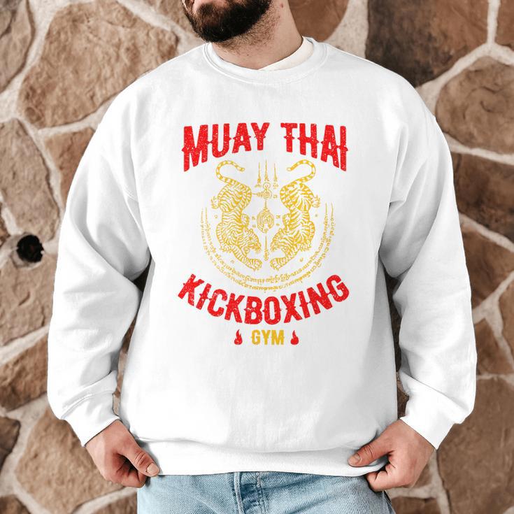 Tiger Muay Thai Kickboxing Gym MMA Training Men Graphic Sweatshirt Tiger Muay Thai Kickboxing Gym MMA Training Men Graphic Sweatshirt