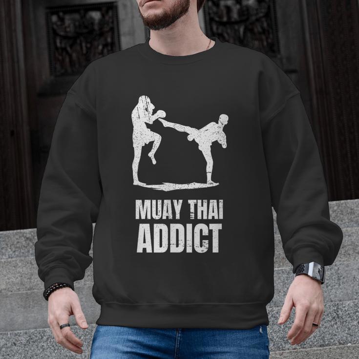 Addicted To Muay Thai Graphic Shirt Men Graphic Sweatshirt
