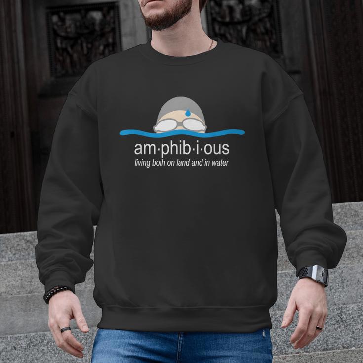 Amphibious Swimming Men Graphic Sweatshirt