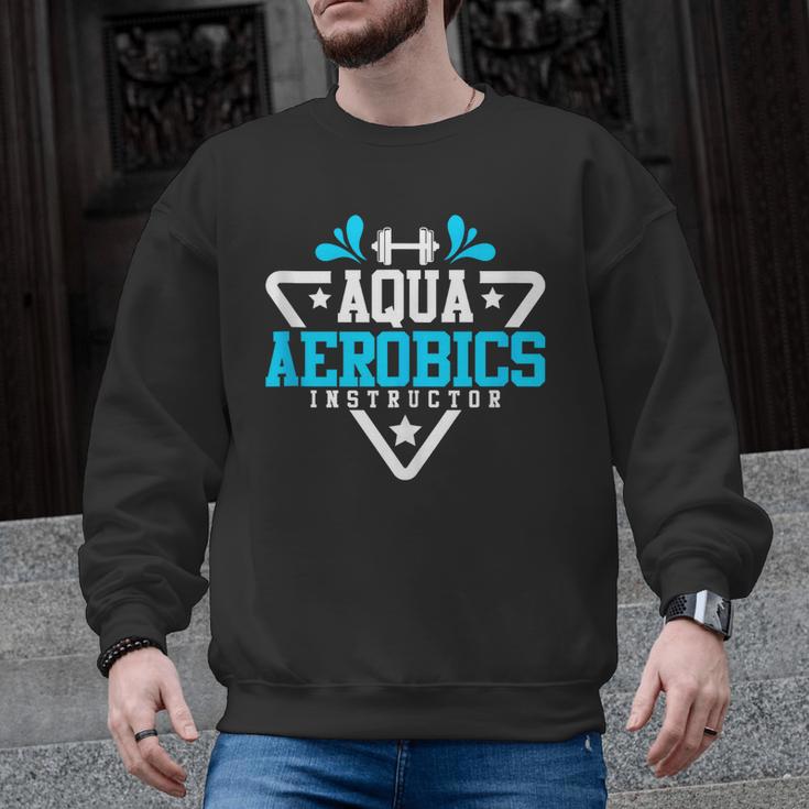Aqua Aerobics Swimming Water Instructor Fitness Waterobics Men Graphic Sweatshirt