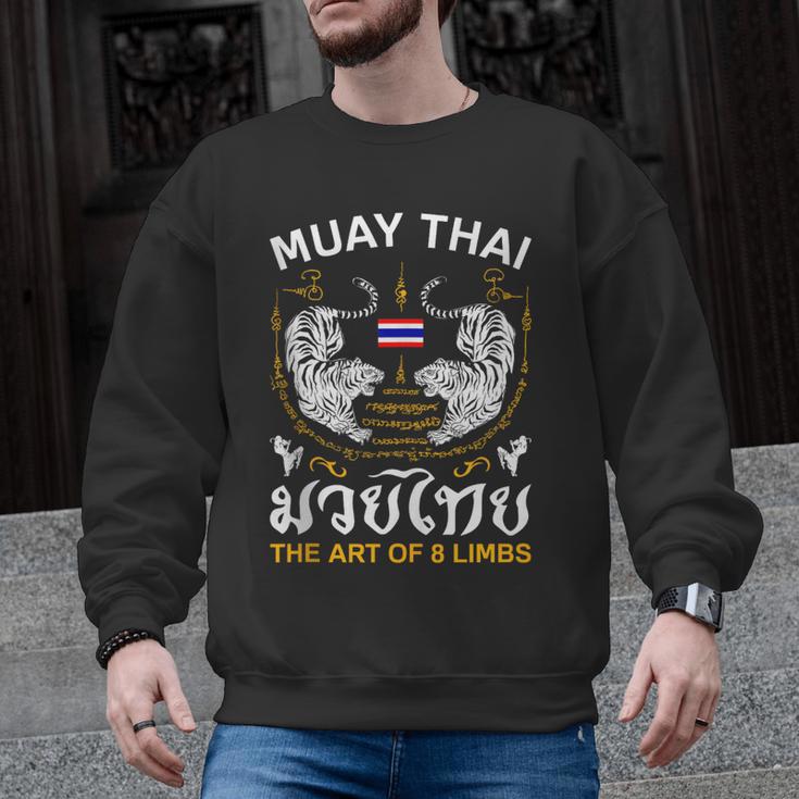 The Art Of 8 Limbs Sak Yant Tiger Muay Thai Men Graphic Sweatshirt