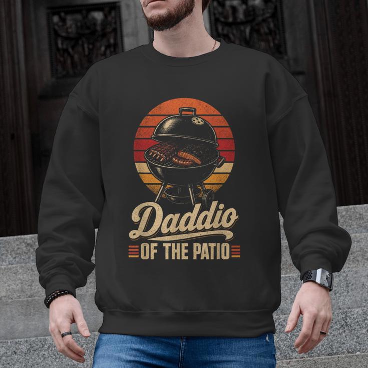 BBQ Dad Daddio Of The Patio Fathers Day Grilling Men Graphic Sweatshirt
