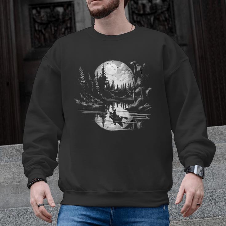 Canoe Canadian Canoeists Nature Canoe Men Graphic Sweatshirt
