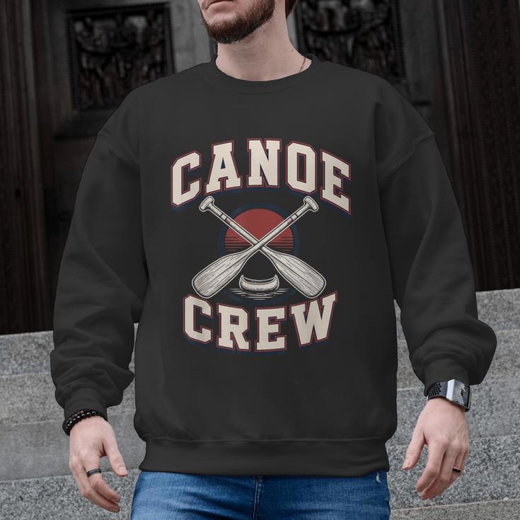 Canoe Crew Paddling Team Retro Graphic Men Graphic Sweatshirt