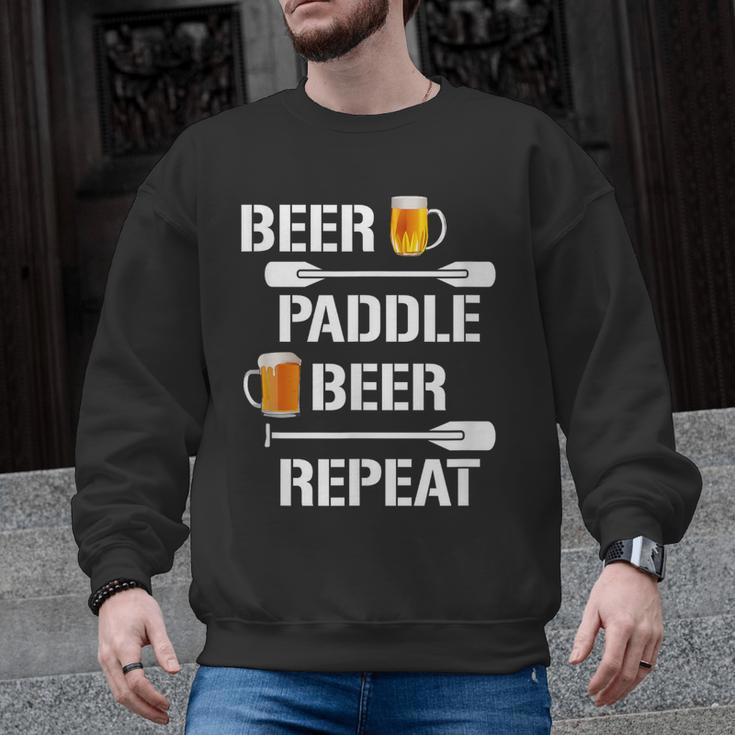 Canoe Kayak Tees Beer Paddle Repeat T-Shirt Men Graphic Sweatshirt