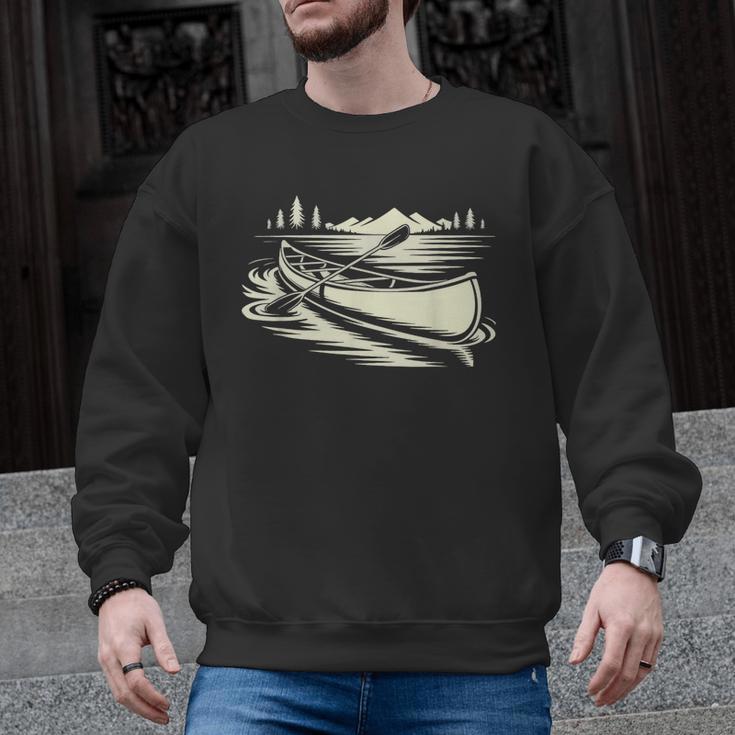 Canoe Tripper Loading Portage Pack First Light Men Graphic Sweatshirt