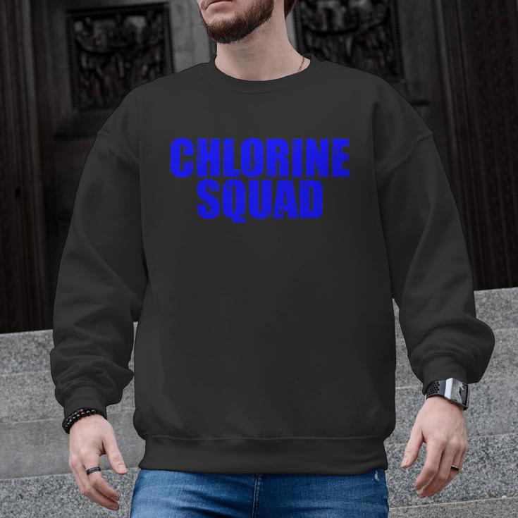 Chlorine Crew Swimming Men Graphic Sweatshirt
