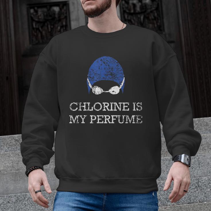 Chlorine Is My Perfume Shirt Swim Swimming Men Graphic Sweatshirt