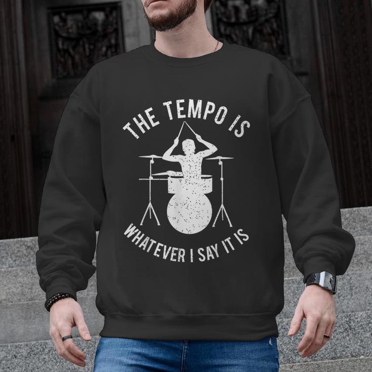 Drum Kit Graphic For a Drummer With Percussion Instruments Men Graphic Sweatshirt
