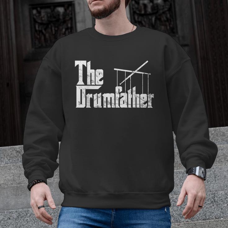 Drummer Humor The Drumfather Drum Kit Men Graphic Sweatshirt