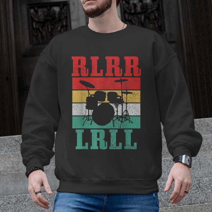 Drummer RLRR LRLL Vintage Drum Kit Men Graphic Sweatshirt