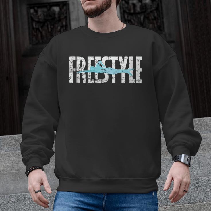 Freestyle Swimming Men Graphic Sweatshirt