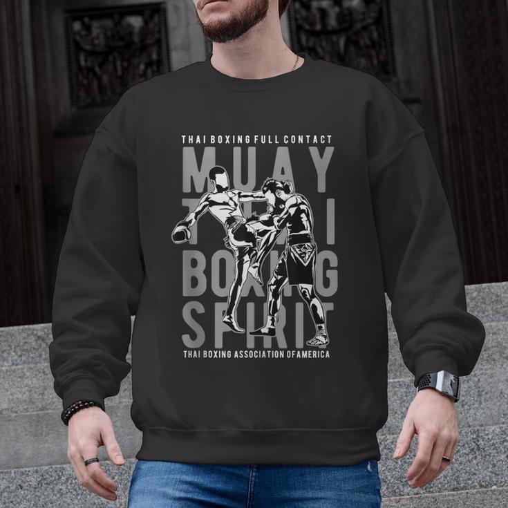 Full Contact Thai Boxing Association Of America Muay Thai Men Graphic Sweatshirt