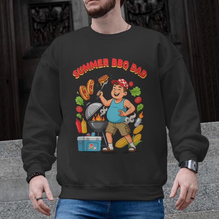 Fun Summer BBQ Dad For Grilling Enthusiasts Men Graphic Sweatshirt