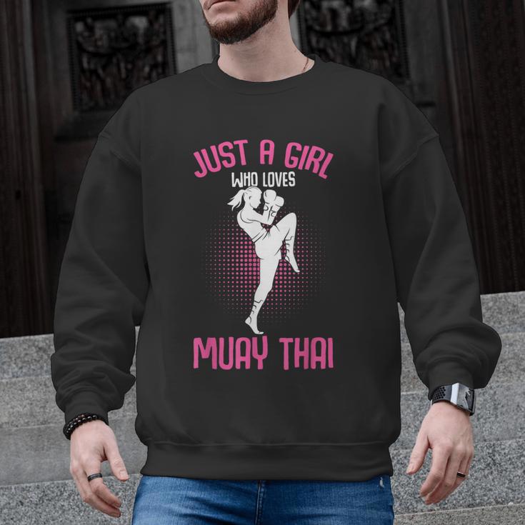 Just a Girl Who Loves Muay Thai Kids Girls Men Graphic Sweatshirt, trending gift Just a Girl Who Loves Muay Thai Kids Girls Men Graphic Sweatshirt, trending gift