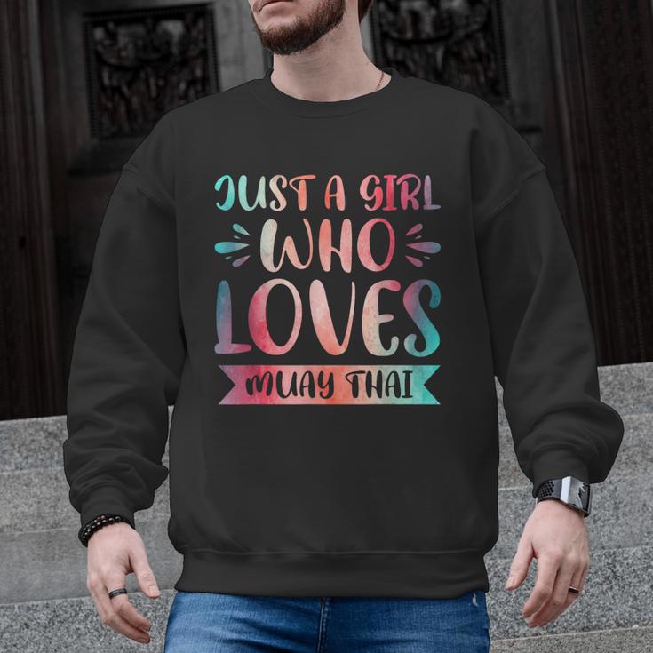 Just a Girl Who Loves Muay Thai Men Graphic Sweatshirt, trending gift Just a Girl Who Loves Muay Thai Men Graphic Sweatshirt, trending gift