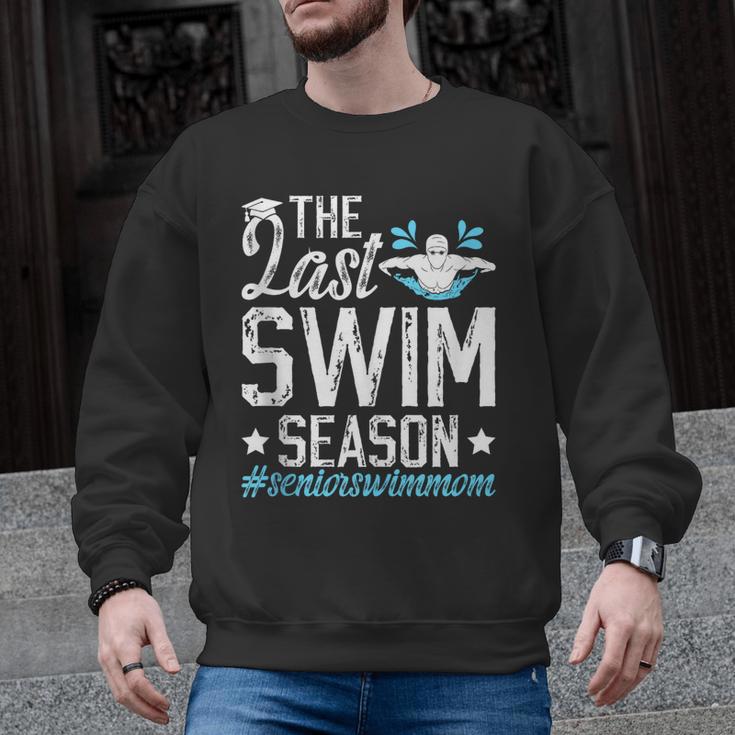 Last Swim Season Swim Senior Mom Swimming Senior Mama Men Graphic Sweatshirt