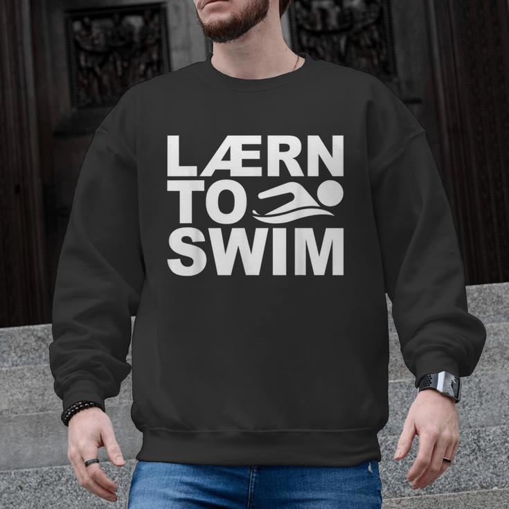 Learn To Swim Swimming Graphic Men Graphic Sweatshirt