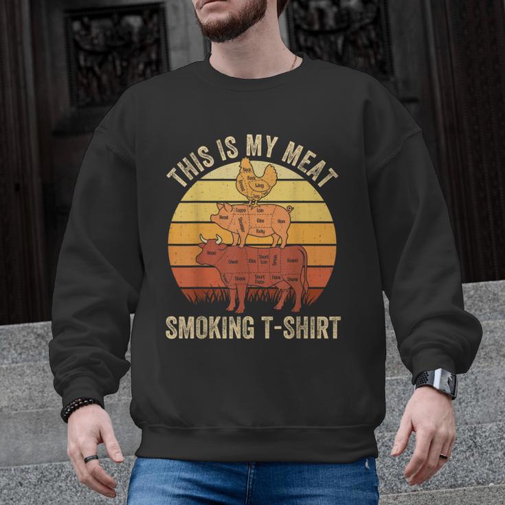 This Is My Meat Smoking Tee BBQ Dad Barbeque Smoker Men Graphic Sweatshirt