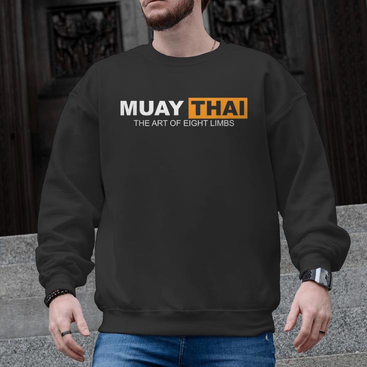 Muay Thai The Art Of Eight Limbs Kickboxing And MMA Fighter Men Graphic Sweatshirt