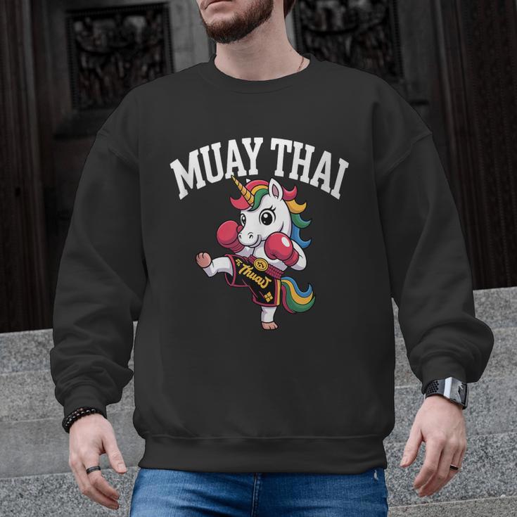 Muay Thai Art For Girls Kids Women Mixed Martial Arts Men Graphic Sweatshirt