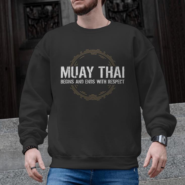 Muay Thai Begins And Ends With Respect Martial Arts Men Graphic Sweatshirt, trending gift Muay Thai Begins And Ends With Respect Martial Arts Men Graphic Sweatshirt, trending gift