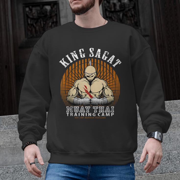 Muay Thai Boxing Training Gym Sagat Training Camp Men Graphic Sweatshirt