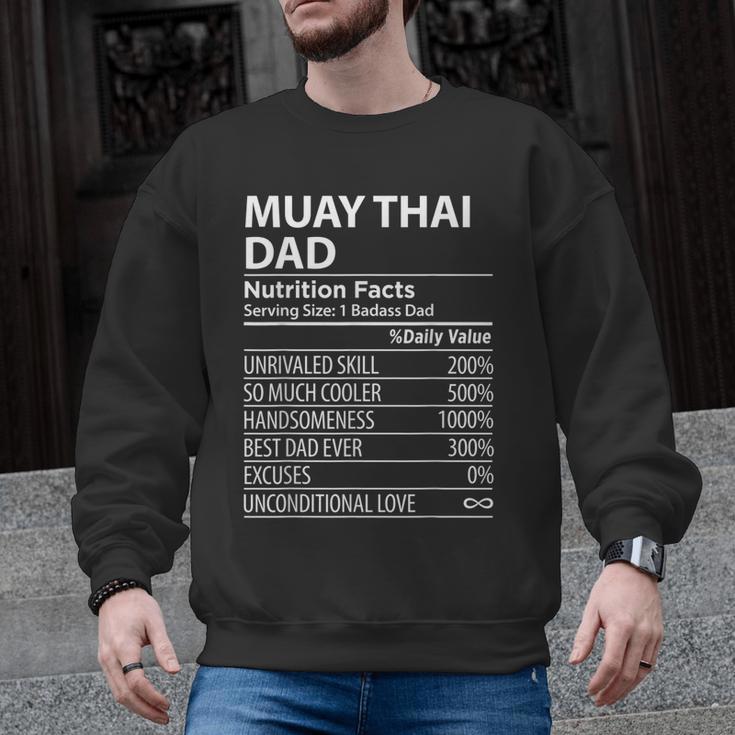 Muay Thai Dad Nutrition Facts  Muay Thai Dad Men Graphic Sweatshirt