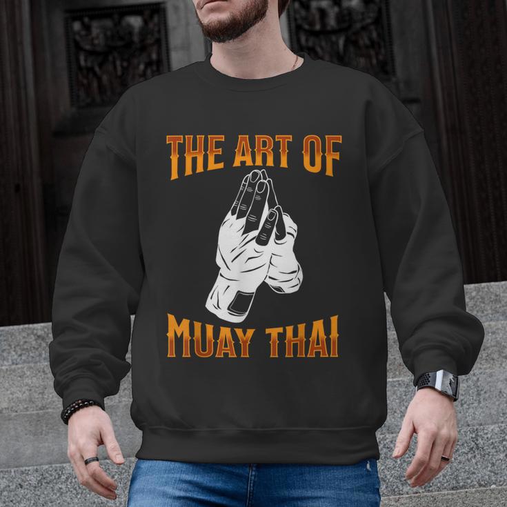 Muay Thai Fighter The Art Of Muay Thai Men Graphic Sweatshirt