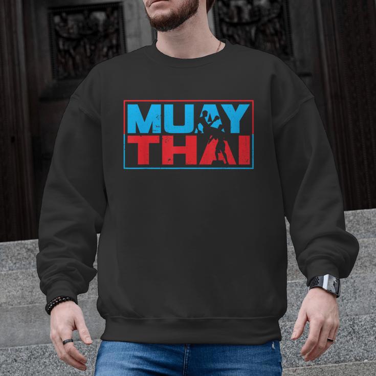 Muay Thai Fighter Boxing Martial Arts Hobby Men Graphic Sweatshirt