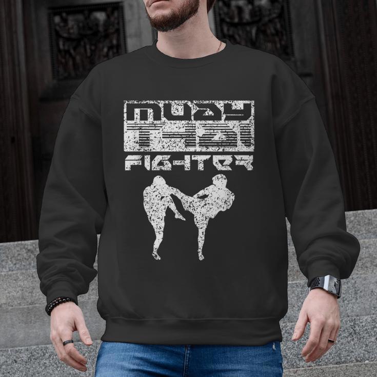 Muay Thai Fighter Boxing Martial Arts Men Graphic Sweatshirt