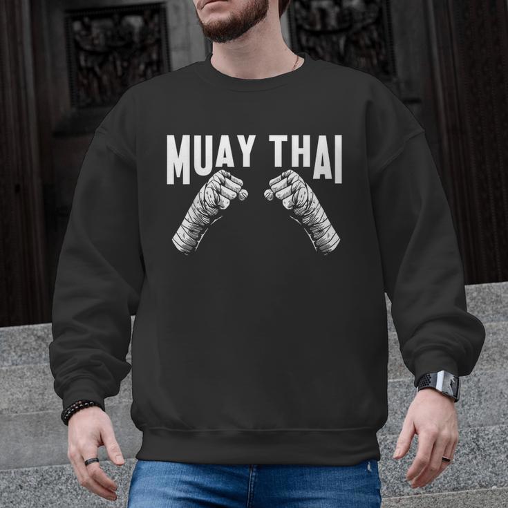 Muay Thai Fighter Fists MMA Club Martial Arts Fighting Coach Men Graphic Sweatshirt, trending gift