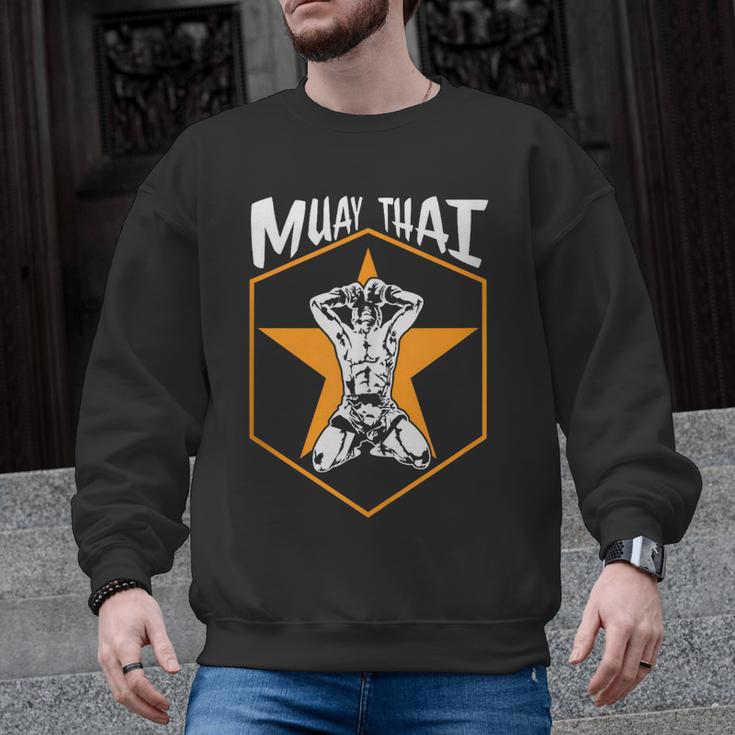 Muay Thai Fighter Sleeveless Men Graphic Sweatshirt